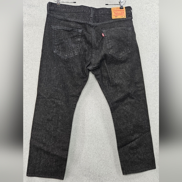 Levi's 501 Original Fit S40196 Vintage Black Wash Button Fly Men's Size 36x29 - Picture 2 of 7